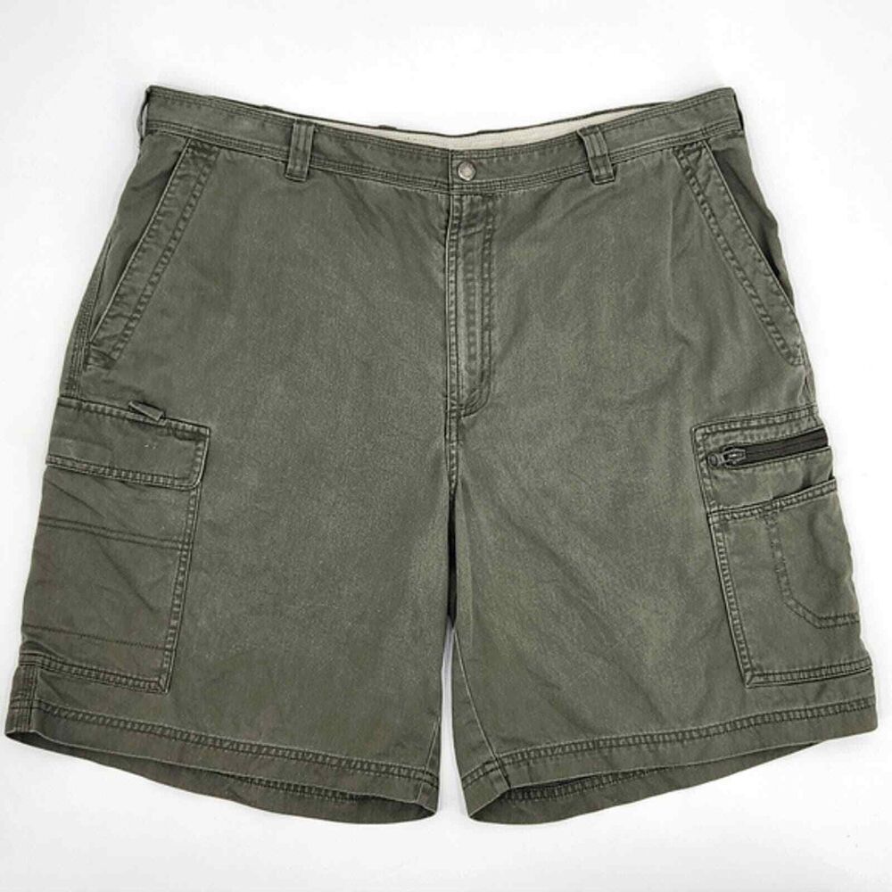 Columbia Green Tactical Cargo Shorts Zipper Pocket Men's Size 38